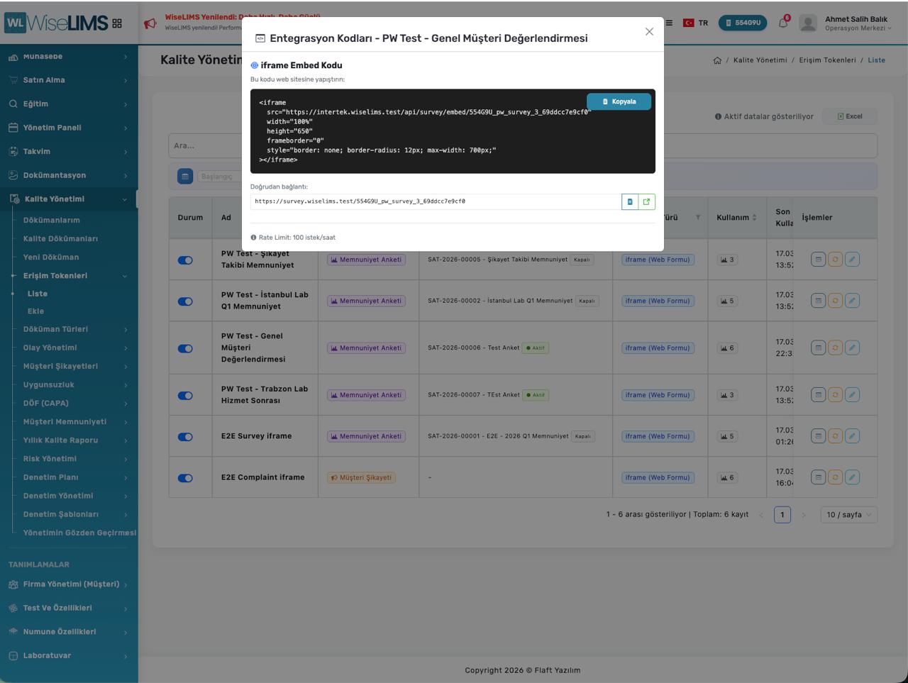 QMS Ekranı 6